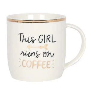 Giftware: Coffee Mug - This Girl Runs On Coffee