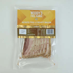 Woody's - Nitrate Free Streaky Bacon - [220g] - In Store/Click & Collect Only