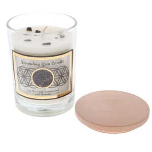 Candles Incense Smudge: Soy Glass Jar Candle - Grounding Hematite With Sandalwood