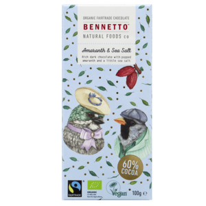 Bennetto - Organic Dark Chocolate Amaranth & Sea Salt - [100g]