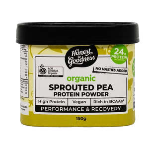 New Featured: Honest To Goodness - Organic Sprouted Pea Protein Powder - [150g]