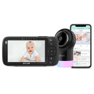 Oricom Baby Care: OBH950BK 5" Smart HD Nursery Pal Glow+ Baby Monitor