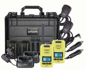 Handheld: DTXTP600LME 5 Watt IP67 Waterproof Handheld UHF CB Radio Trade Pack (Twin Lime Radios)