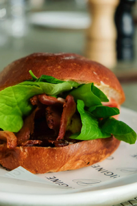 Products: Brioche Bacon Buttty – To go