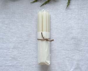 CANDLES: Petite Taper Candle | Ivory | Set of 8