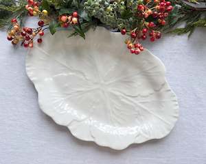 Gifting: Cabbage Leaf Oval Platter | Large