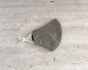 No Nasties: Linen Face Mask | Green Moss