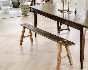 Wooden: Teak Bench | Natural | Large