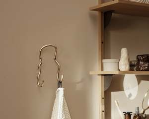 Ferm Living: Ferm Living | Brass Curvature Hook | Double