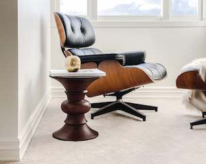 Benches: Time Life Walnut Stool | Eames Reproduction