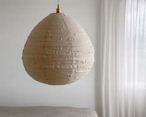 Lights: Wabi Linen Shade | Pear | Natural | 60cm