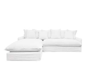 In Stock: Florence Chaise Sofa | Milk