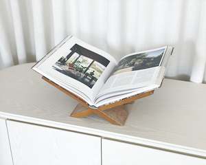 Wooden Book Stand | Natural
