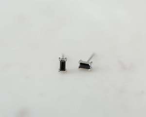 Gifting Under 50: Sophie | You Rock Rectangle Studs | Black & Silver