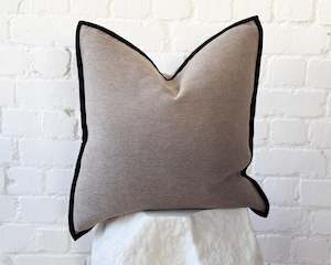 Mums Edit: Soho Cushion | Olive & Black Border