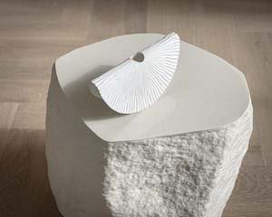 Mothers Day 1: Pleated Swing Vase | White