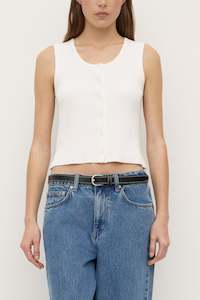 Assembly Label | Misty Knit Top | Antique White