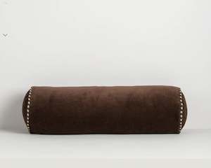 Cushions Throws: Elliot Bolster Cushion | Chocolate