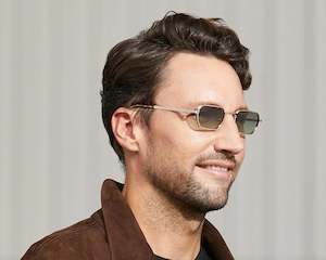 Sunglasses: Moscot Sunglasses | Shmooz | Gold