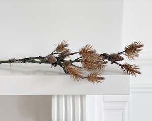 Tree Decorations: Luxe Gold Pine Branch