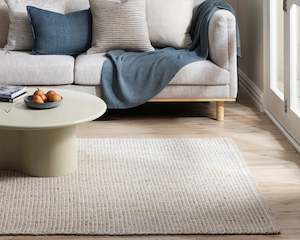 Wool Blend Rugs: Kansas Rug | Oyster & Natural