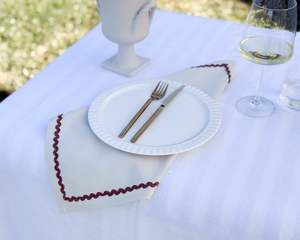 Laurent Cotton Napkins | Ivory & Masala | Set of 4