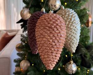 Autumn Pinecone Decoration | Set of 3