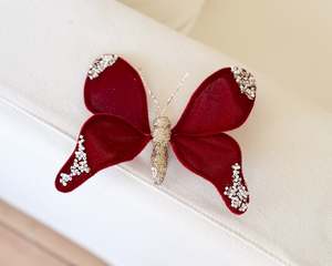 Festivity: Luxe Butterfly Decoration | Burgundy & Gold