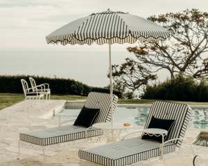 Business Pleasure: Business & Pleasure | Club Umbrella | Monaco Black Stripe