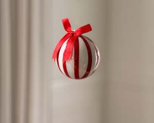 Tree Decorations: Peppermint Stripe Bauble