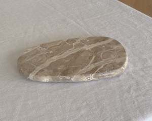 Table: Varragio Marble Serving Board | Taupe | Small