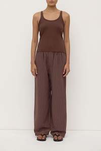 Assembly Label | Charlie Rib Tank | Espresso