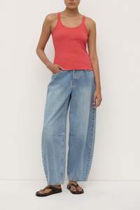 Assembly Label | Charlie Rib Tank | Washed Chilli