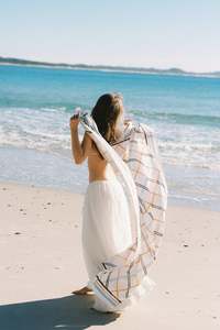 Wardrobe: LAND Essentials Check Sarong | Sunrise Cotton