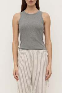 Assembly Label | Mara Rib Tank | Charcoal Marle