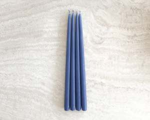 Tapered Candle Set of 4 | Sardinian Blue