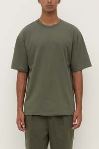 Assembly Label | Knox Organic Oversized Tee | Moss