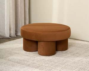 Lumé Ottoman | Walnut