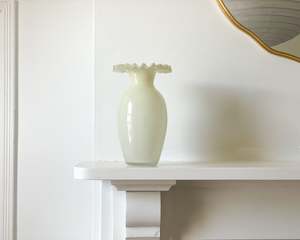 Ruffle Glass Vase