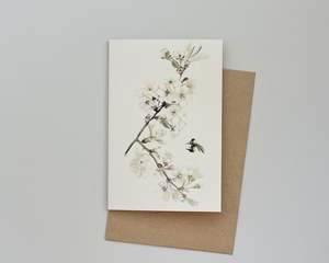 Books: Vintage Honeysuckle Bee Card