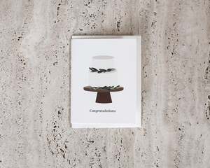 Wedding Cake Congratulations Card