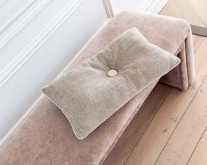 Jude Velvet Rectangle Cushion | Taupe