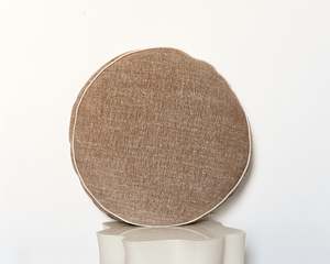 Jude Velvet Round Cushion | Taupe