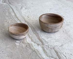 Table: Teak Snack Bowls | Set of 2