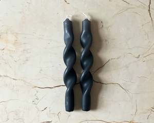 Twisted Taper Candle | Northern Dusk | Set of 2
