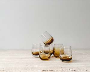 Shot Glasses | Amber | Set of 6