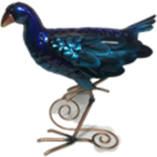 Freestanding Pukeko crouching small