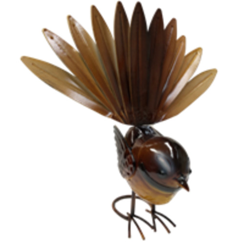 Birds: Fantail freestanding blue or brown