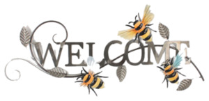 Wall Art: Welcome Bee Wall Art