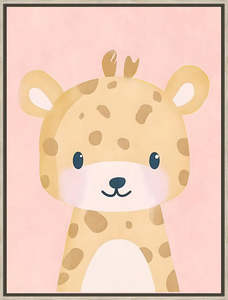 Giraffe Baby Canvas small